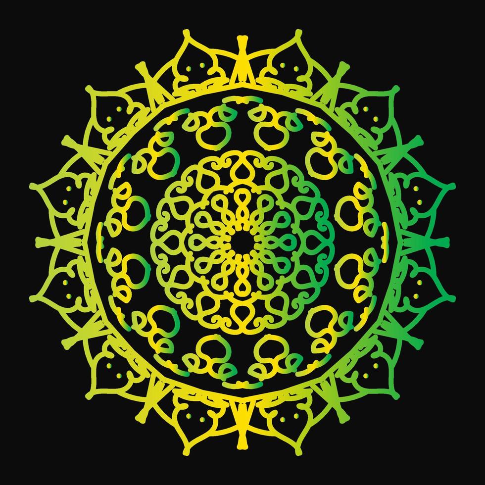 Circular pattern in form of mandala vector
