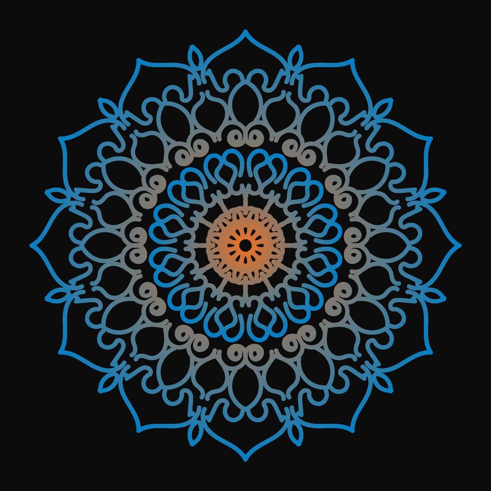 patrón circular en forma de mandala vector