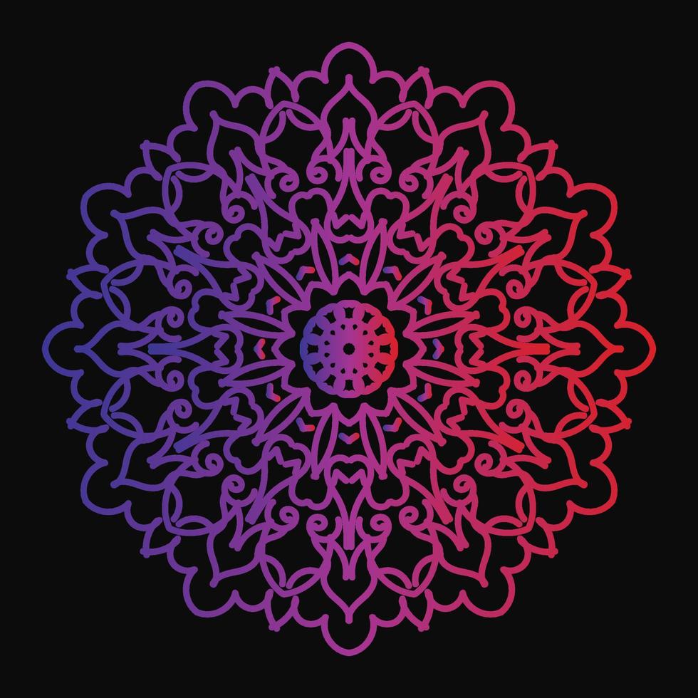 Circular pattern in form of mandala vector