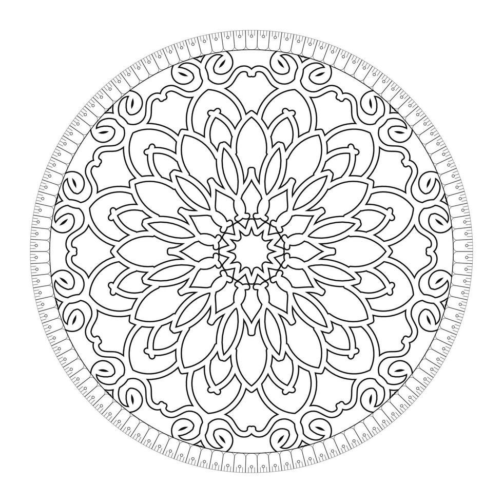 mandala vector elemento redondo adorno decoración