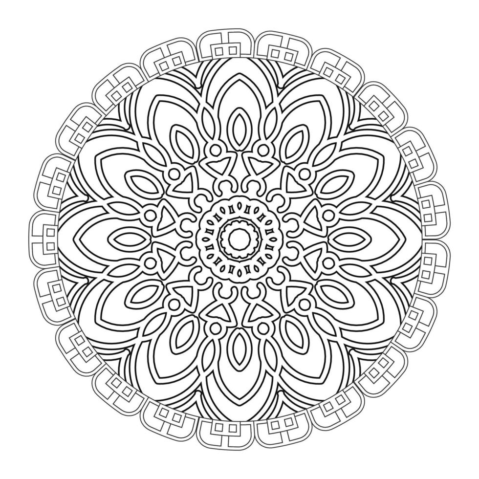 textura papel cortado mandala indio vector