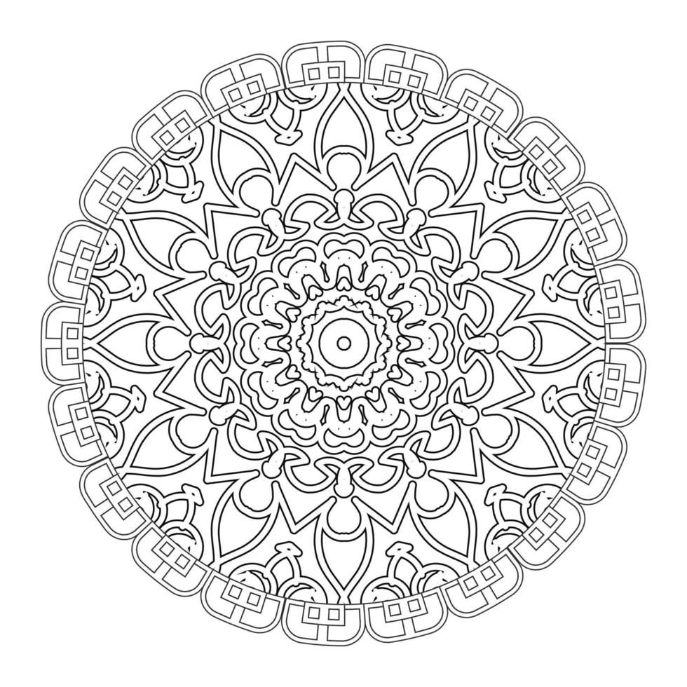 textura papel cortado mandala indio vector