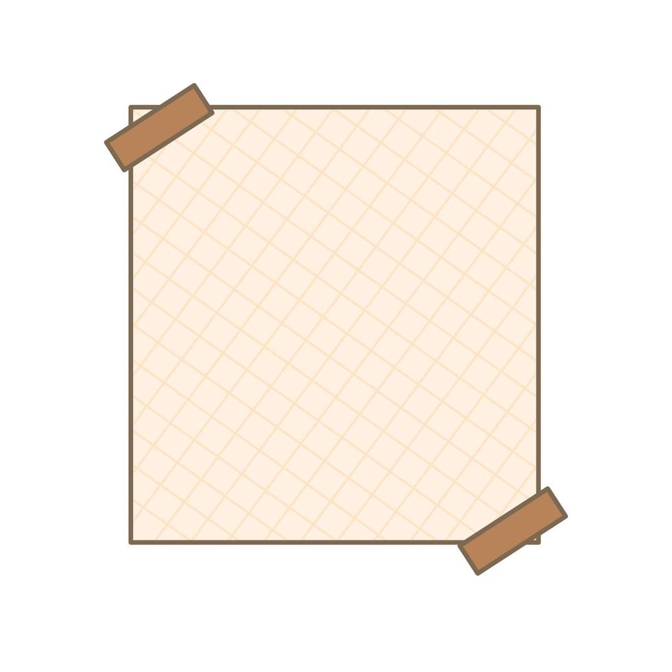 cute sticky note vector