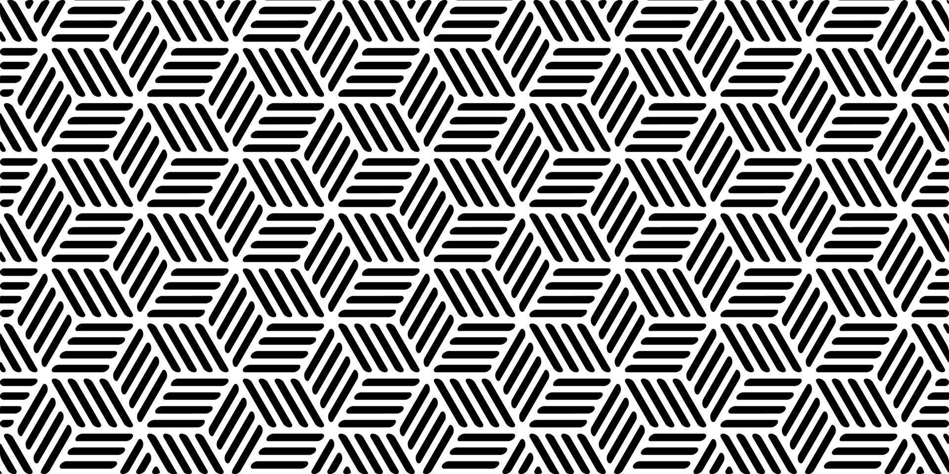 Geometric background with stripes hexagon shape vector