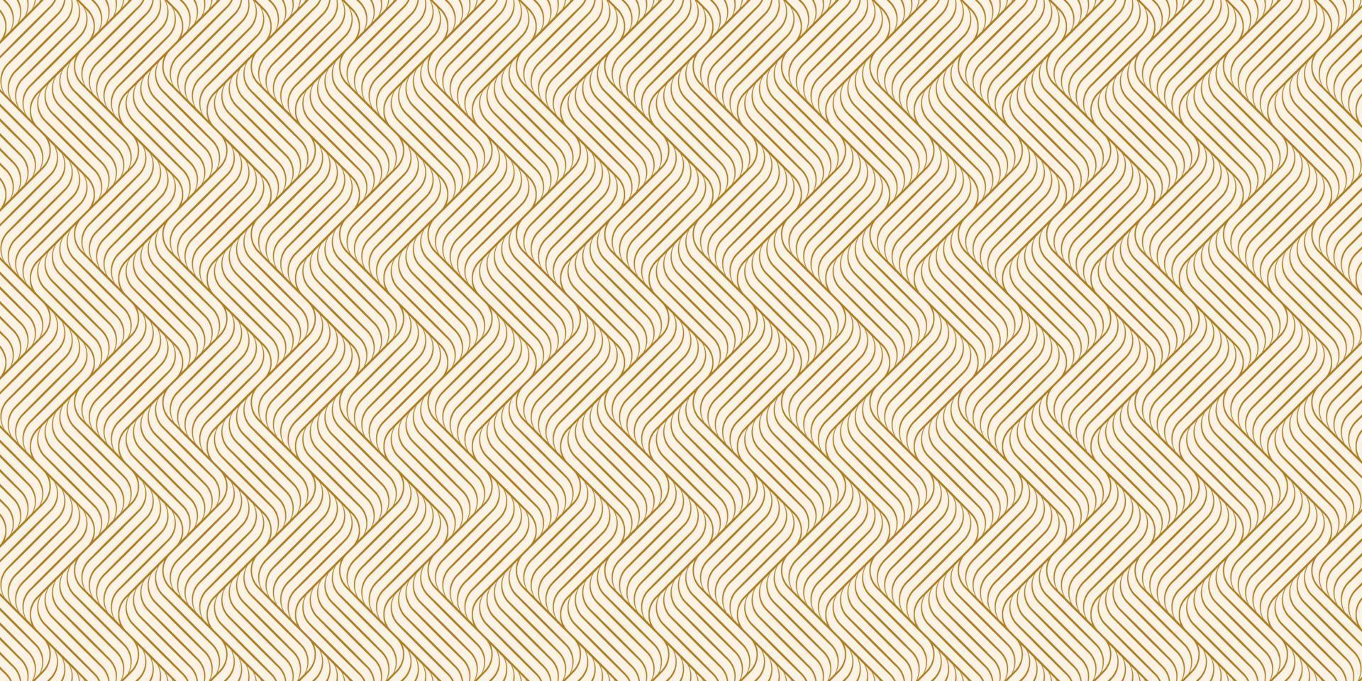 Geometric pattern with gold waves lines stylish texture vector