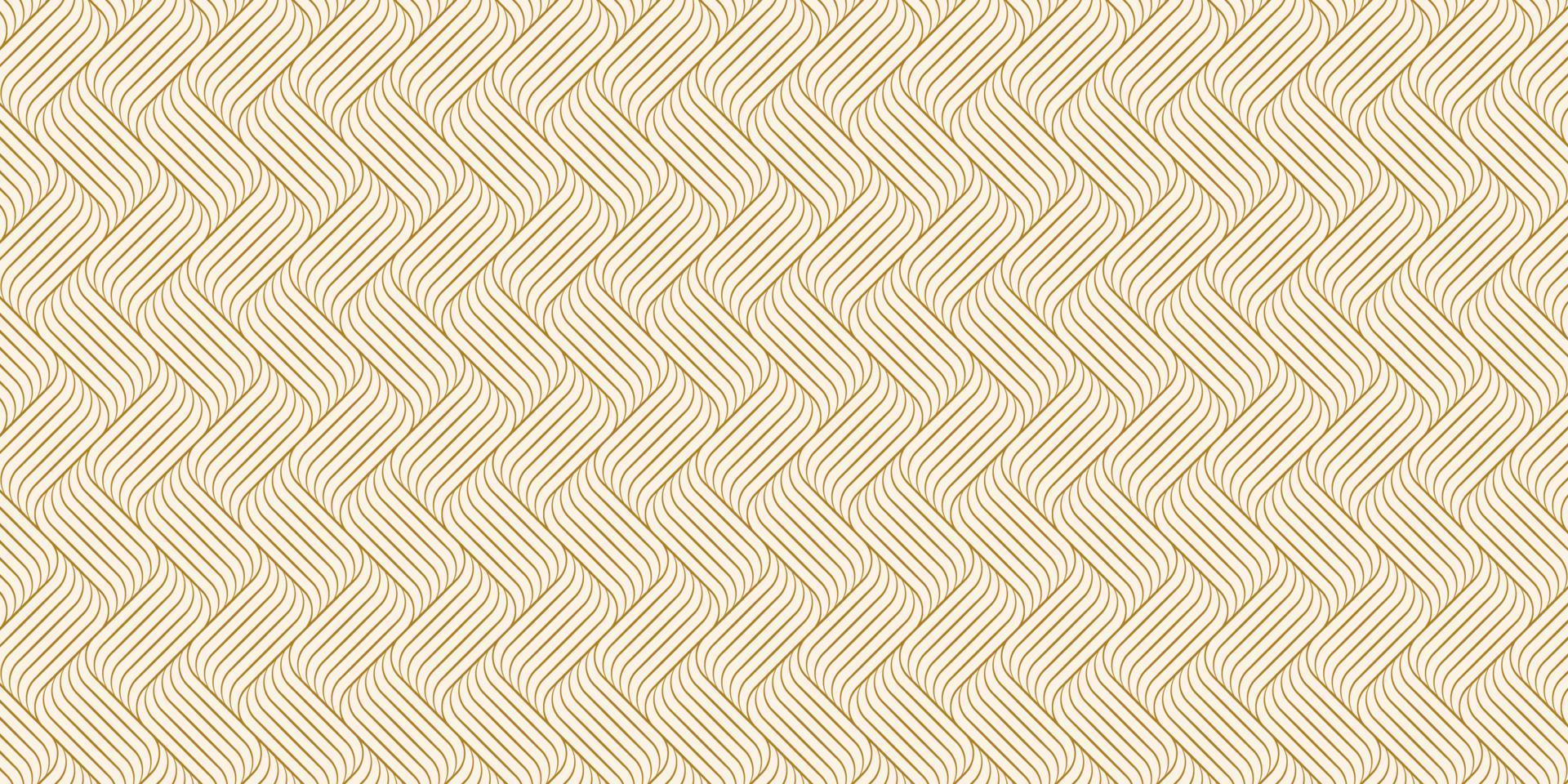 Geometric pattern with gold waves lines stylish texture vector