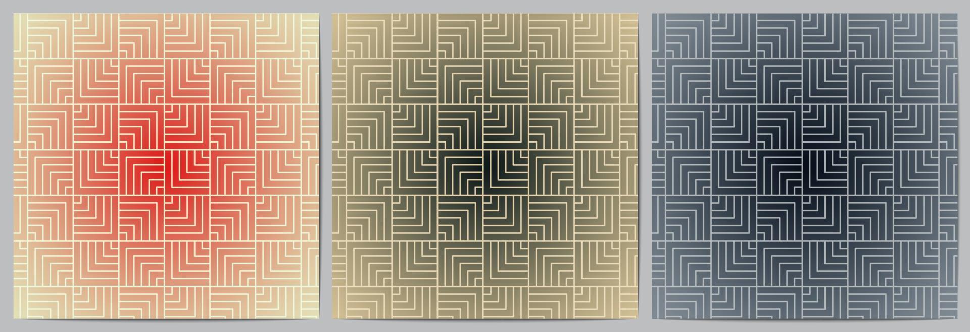 geometric pattern with square shape and diagonal lines vector