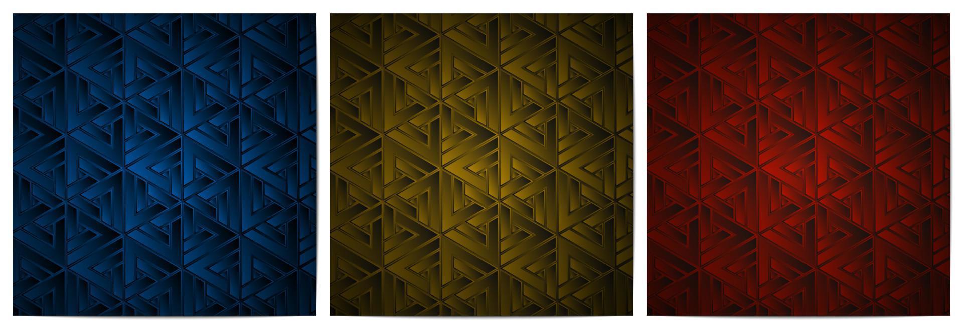 Geometric pattern with stripes triangle lines weave polygonal shape vector