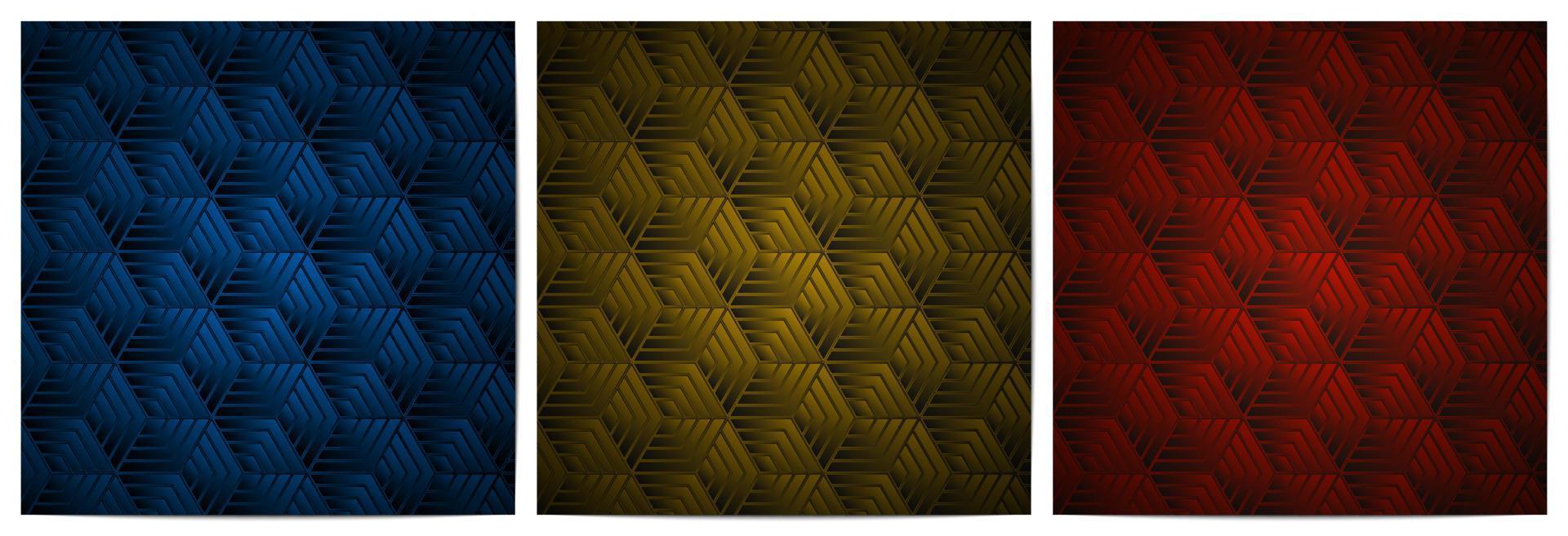Geometric pattern stripes lines with polygonal shape vector