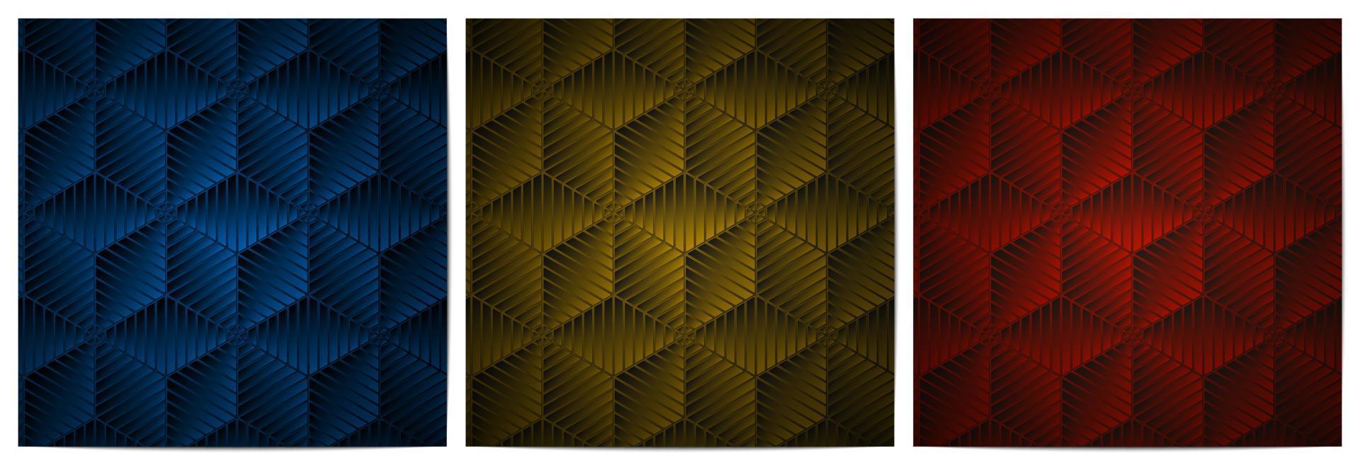 Geometric pattern stripes lines with polygonal shape vector