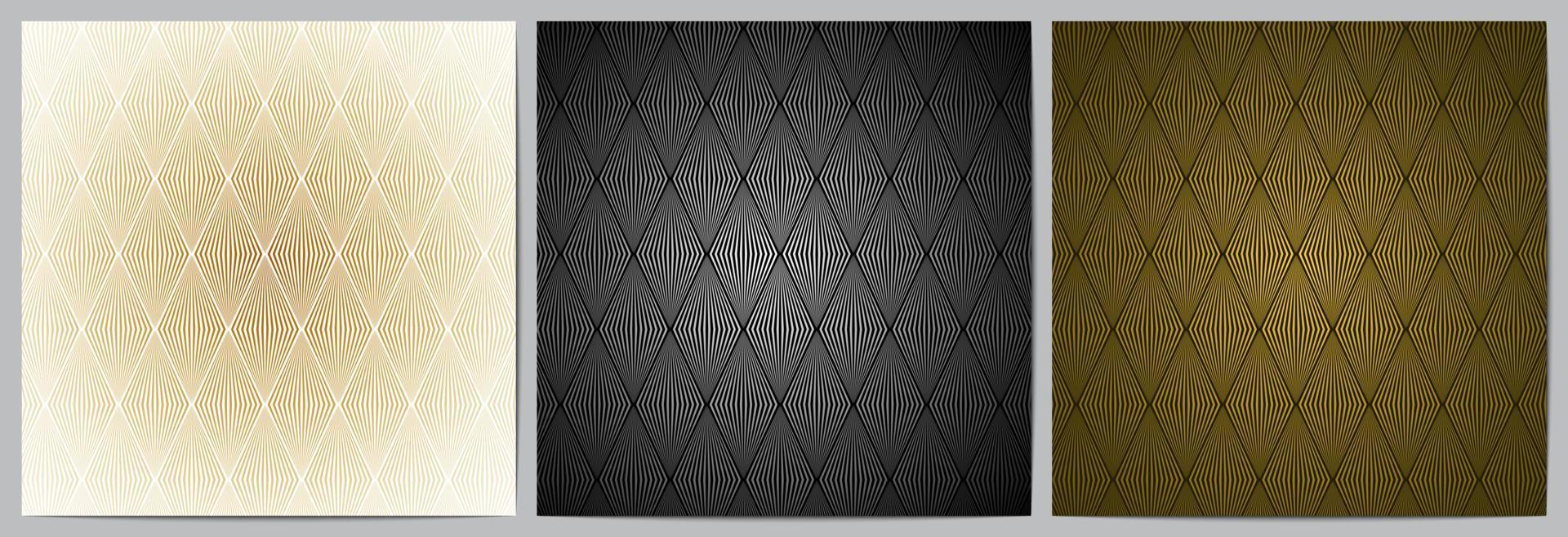 Geometric pattern background with striped wavy lines vector