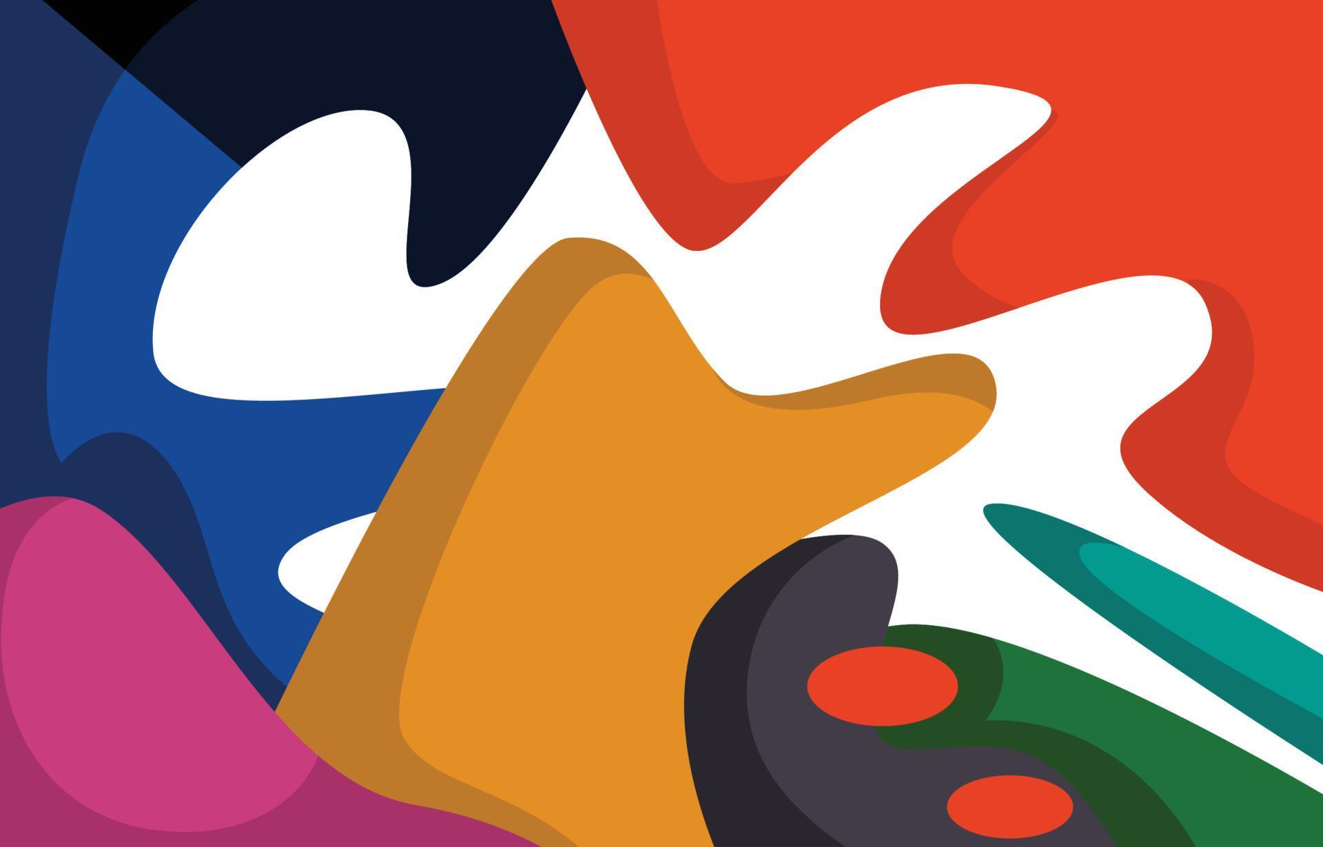 Basic Colorful Abstract Art 3551536 Vector Art at Vecteezy