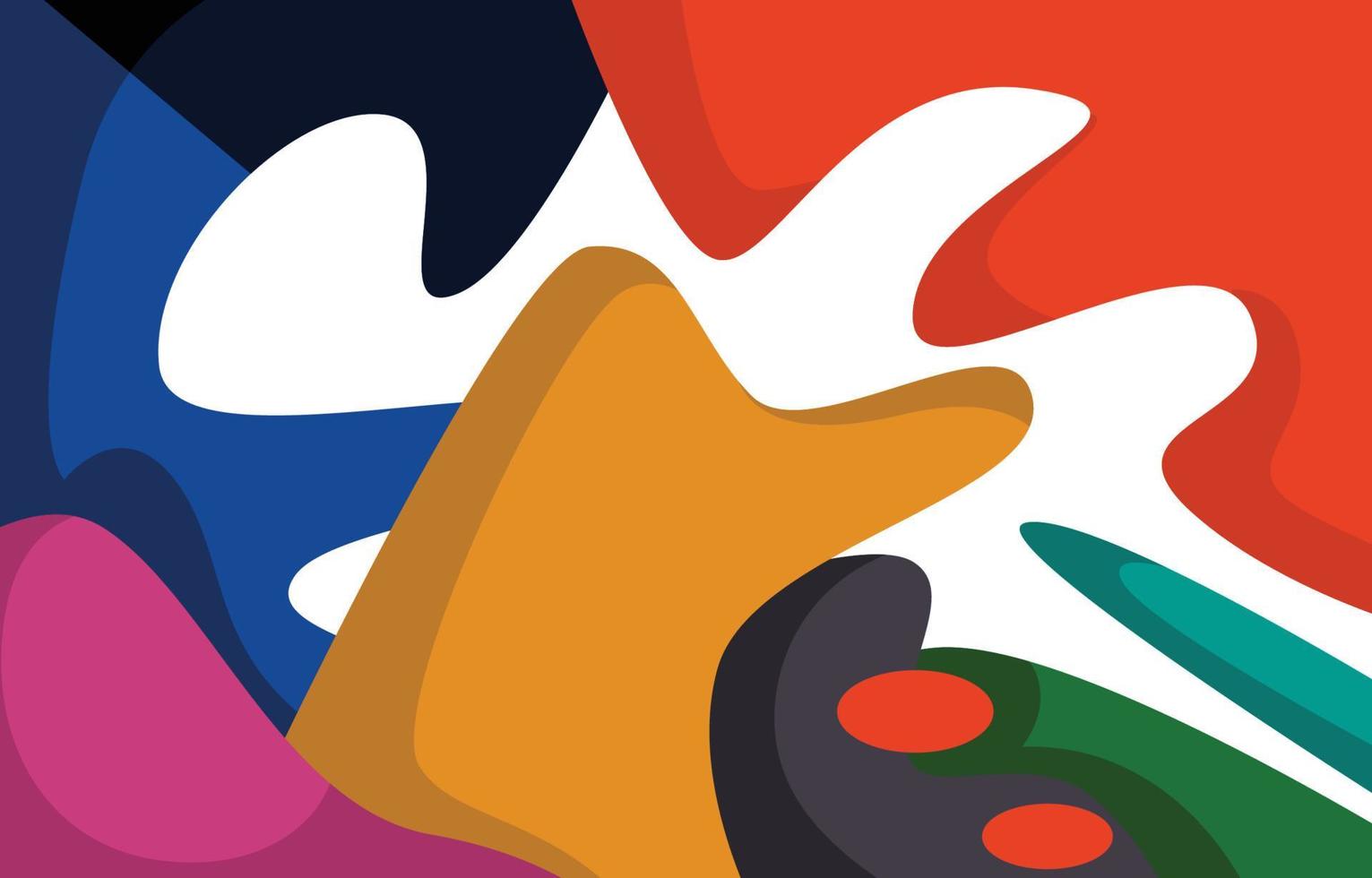 Basic Colorful Abstract Art 3551536 Vector Art at Vecteezy