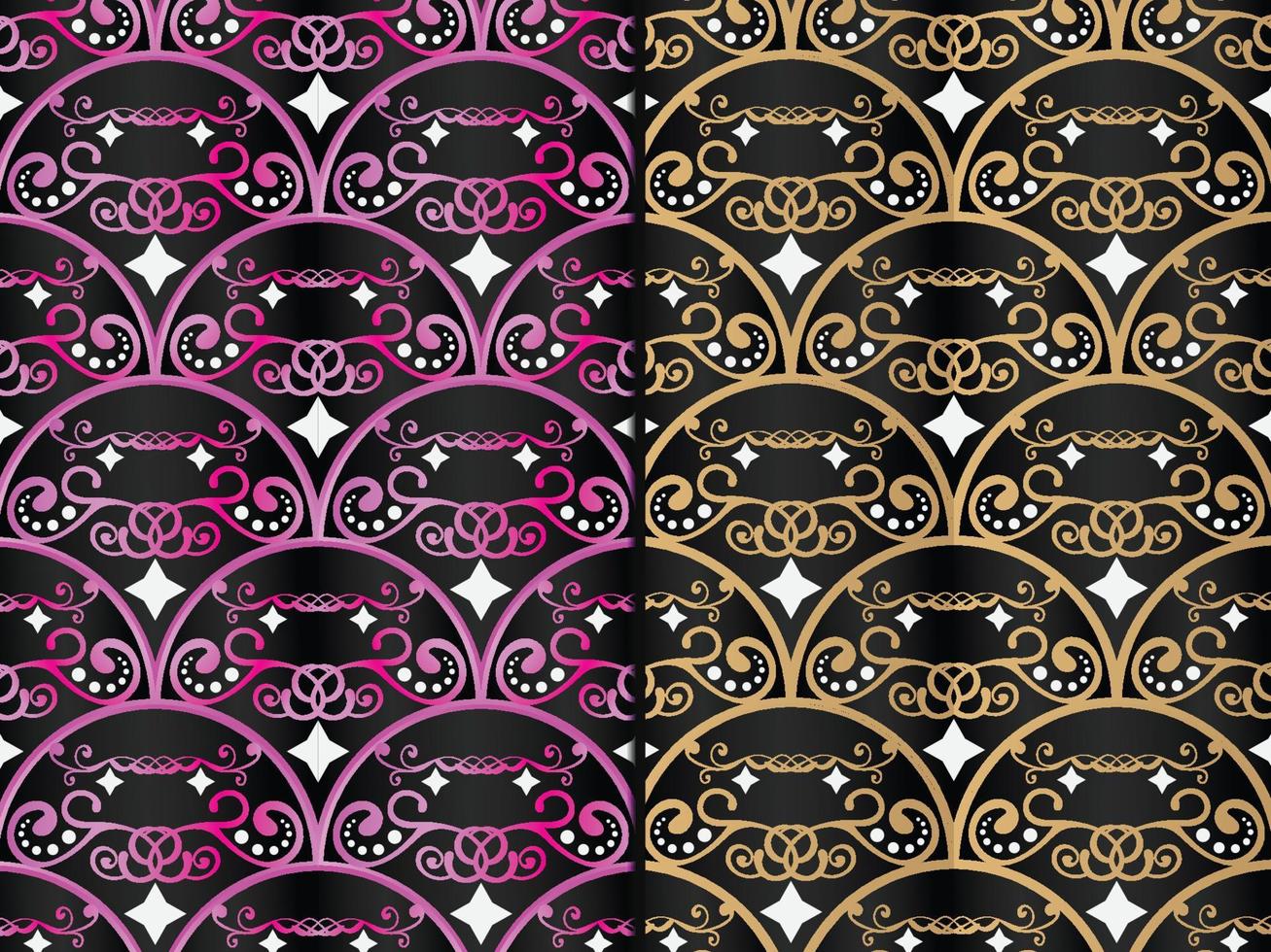 Art Deco Floral Pattern vector
