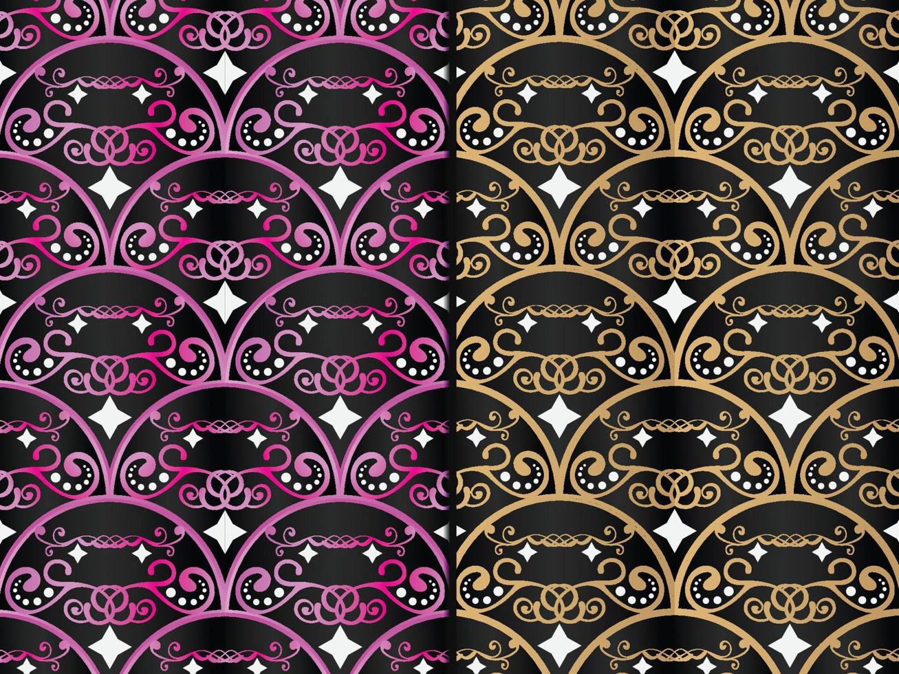 Art Deco Floral Pattern vector