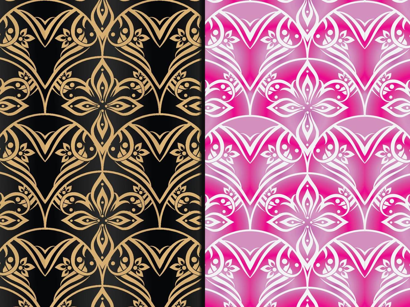 Art Deco Floral Pattern vector