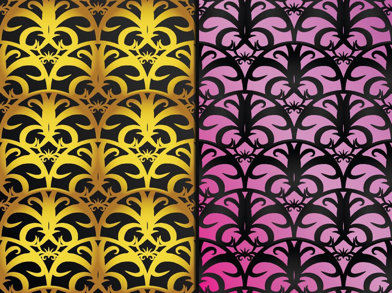 Art Deco Floral Pattern vector