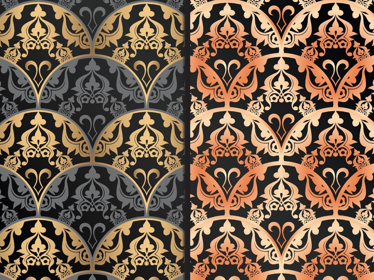 Art Deco Floral Pattern vector