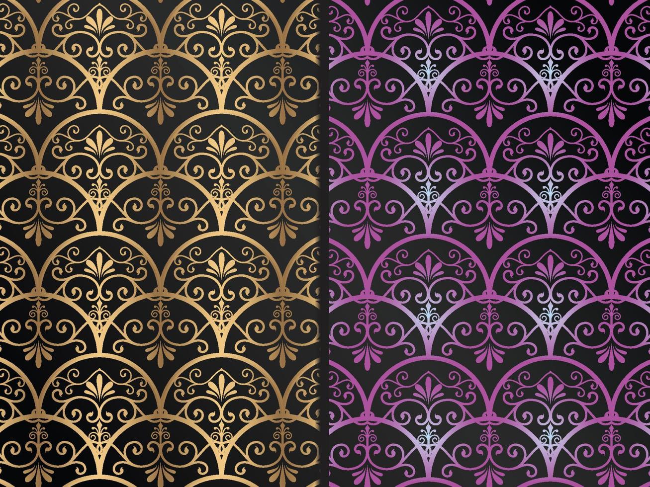 Art Deco Floral Pattern vector
