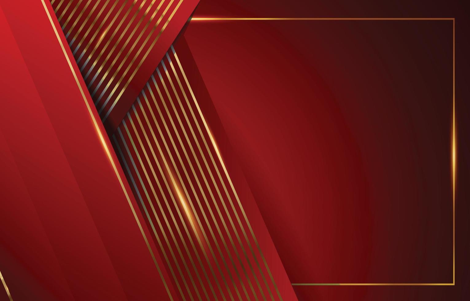 Red Gold Elegant Abstract Background vector