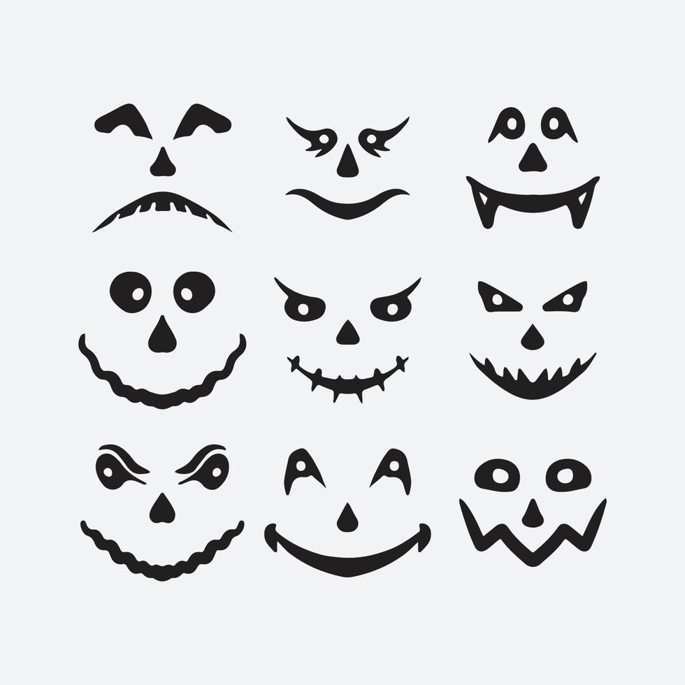 Ghost faces illustration vector