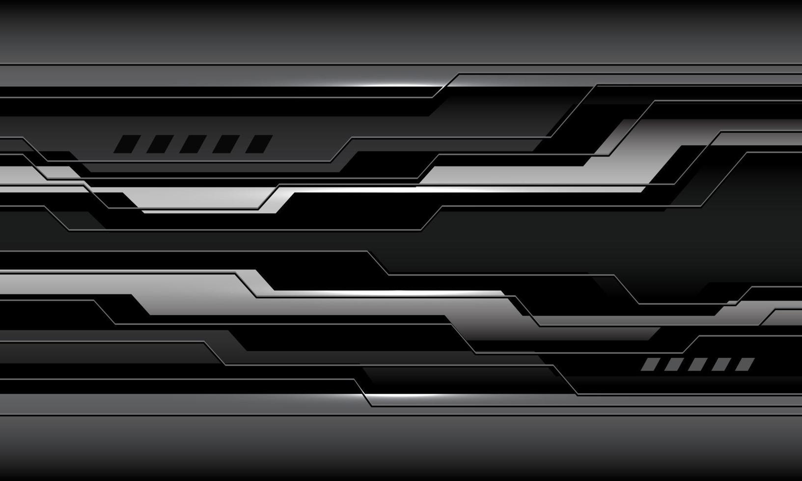 Abstract grey circuit cyber geometric futuristic technology vector background
