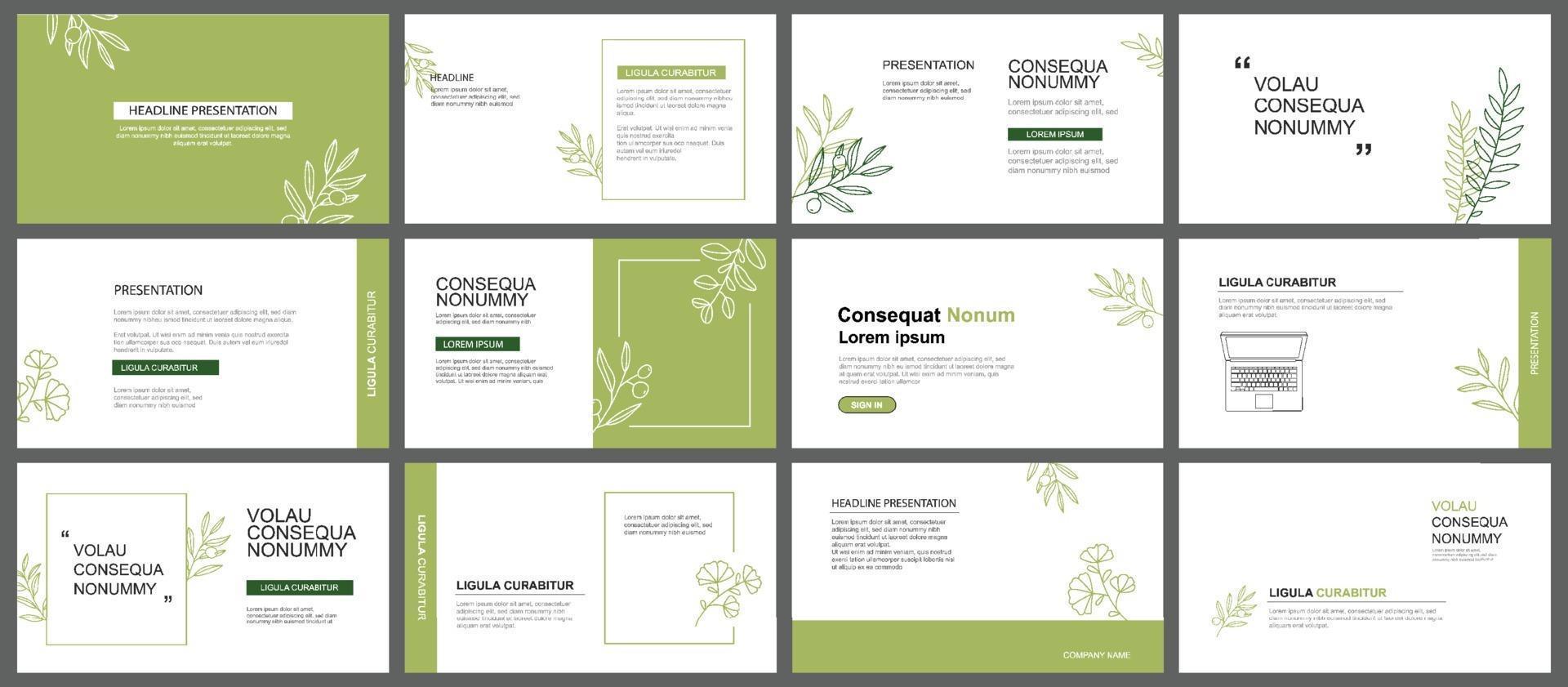 Presentation and slide layout background. vector