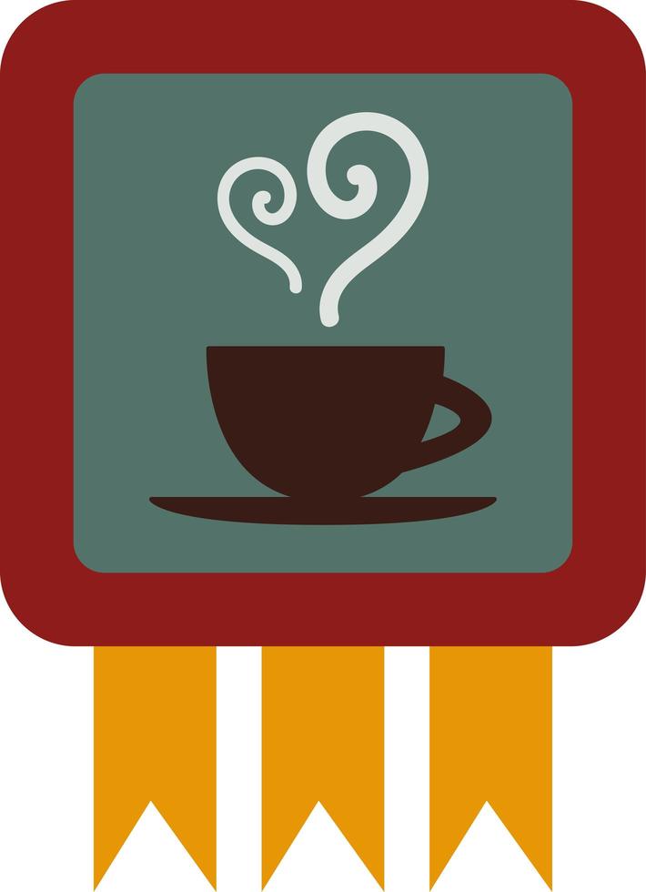 Coffee drink house or cafe advertise badge vector