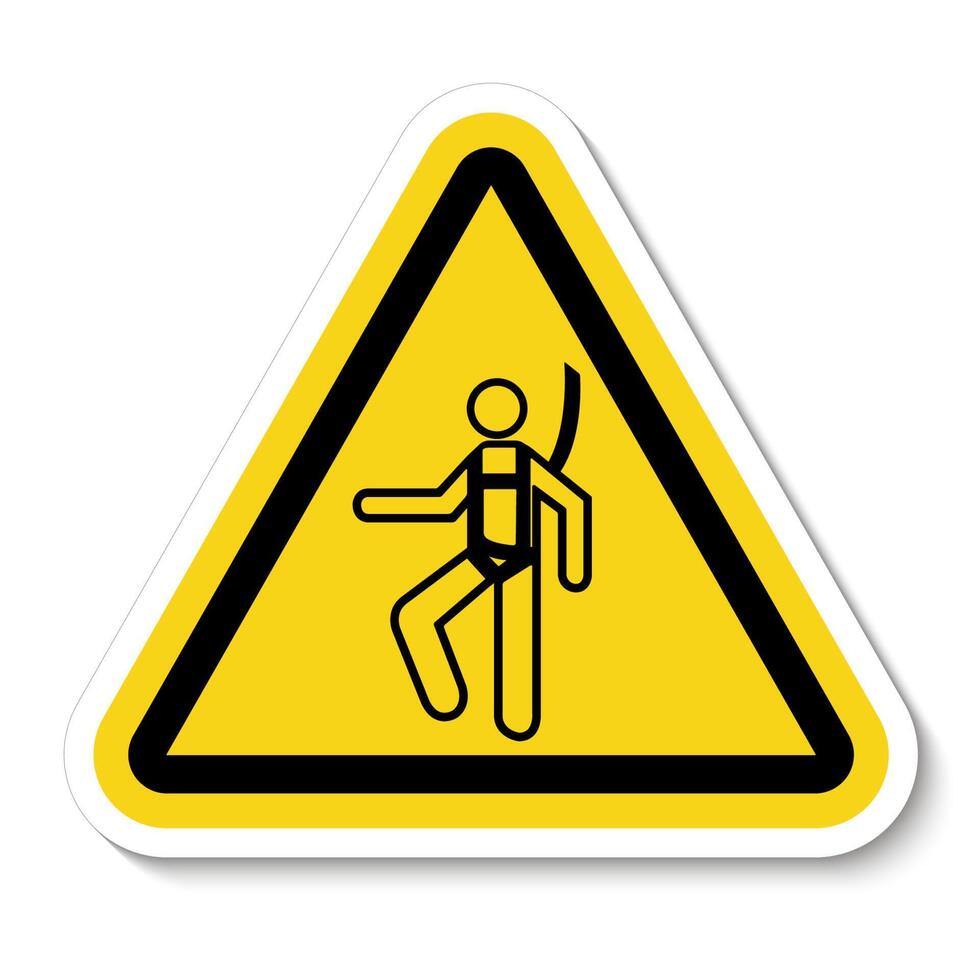 Symbol Wear Safety Harness Sign Isolate On White Background,Vector Illustration EPS.10 vector