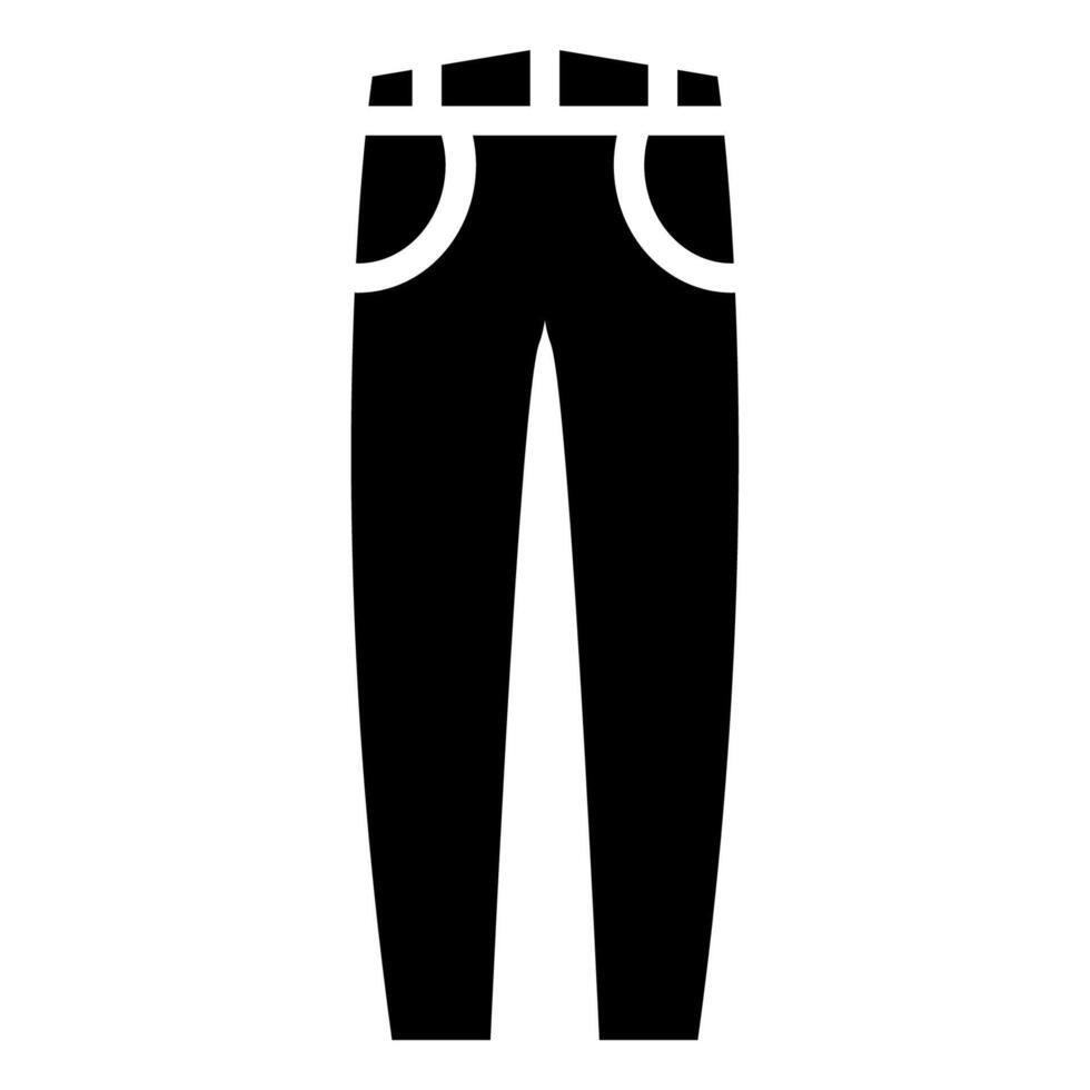 icono de vector de jeans aislado sobre fondo blanco