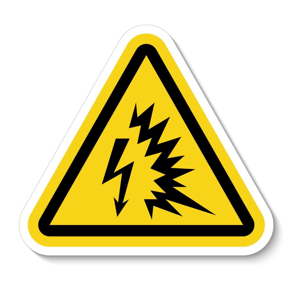 Arc Flash Symbol Sign Isolate On White Background,Vector Illustration EPS.10 vector