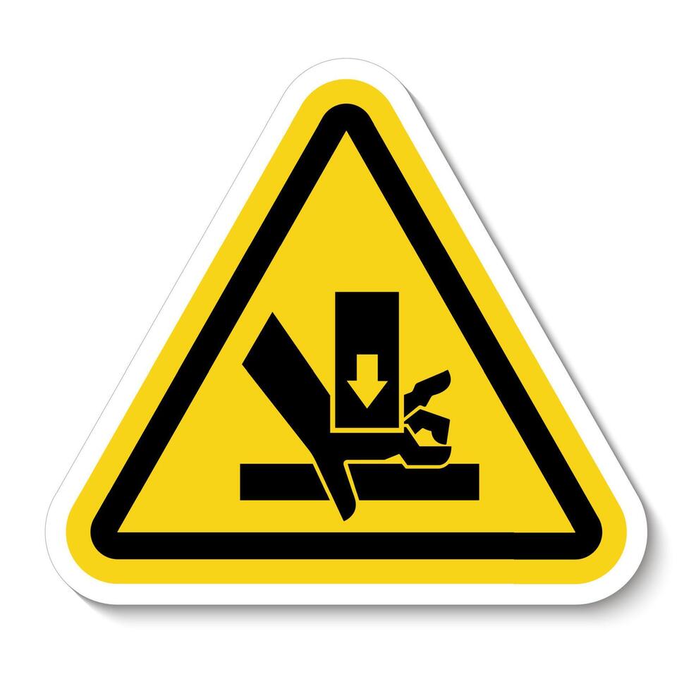 Hand Crush Force From Above Symbol Sign Isolate on White Background