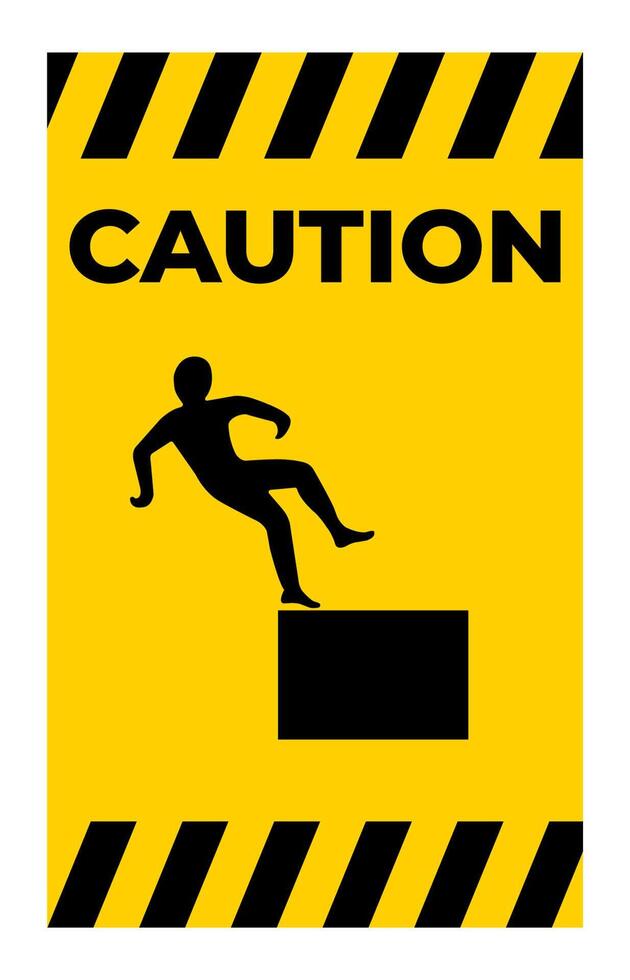 Beware High Level Drop Symbol Sign Isolate On White Background,Vector Illustration EPS.10 vector