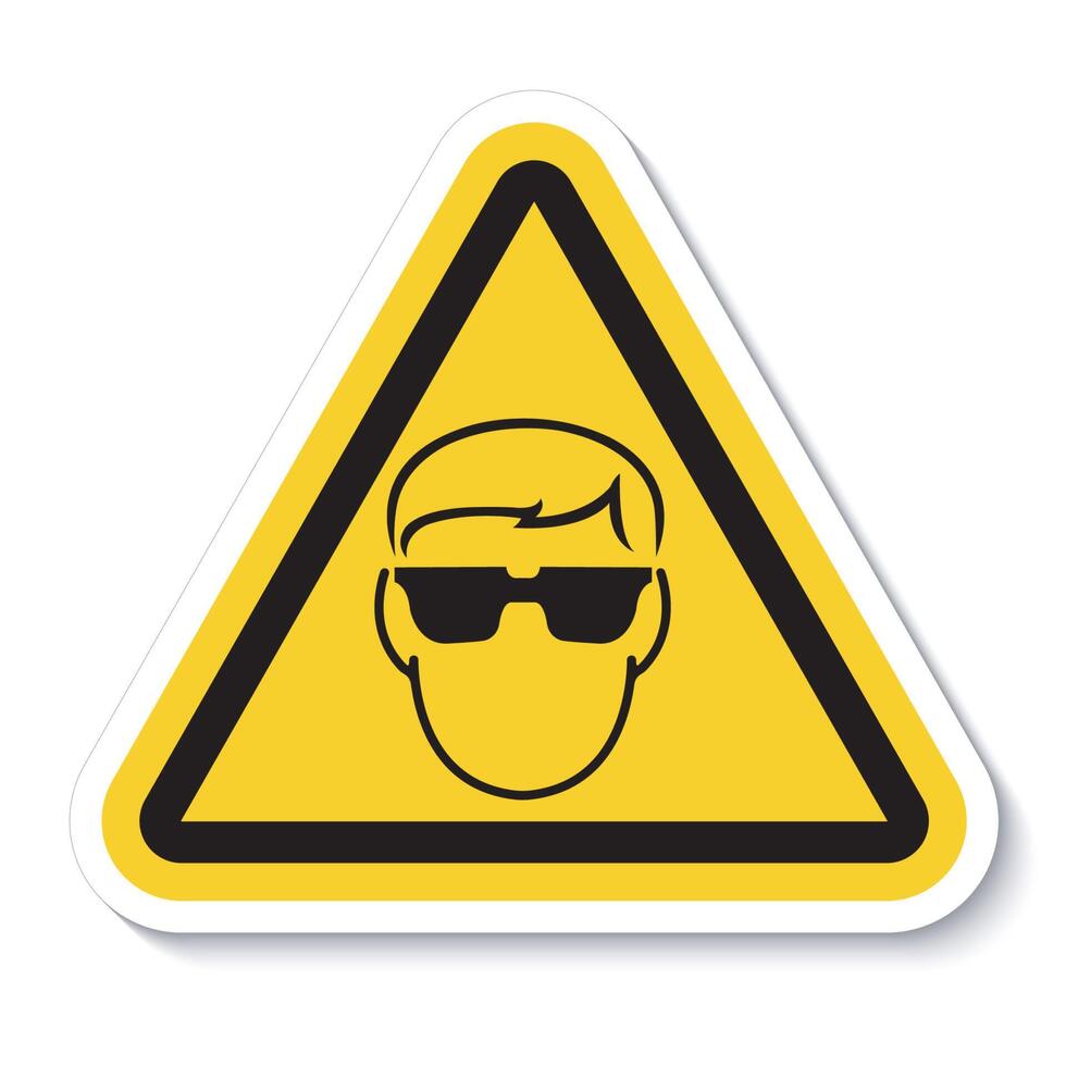 Symbol Wear Safety Glassed Isolate On White Background,Vector Illustration EPS.10 vector