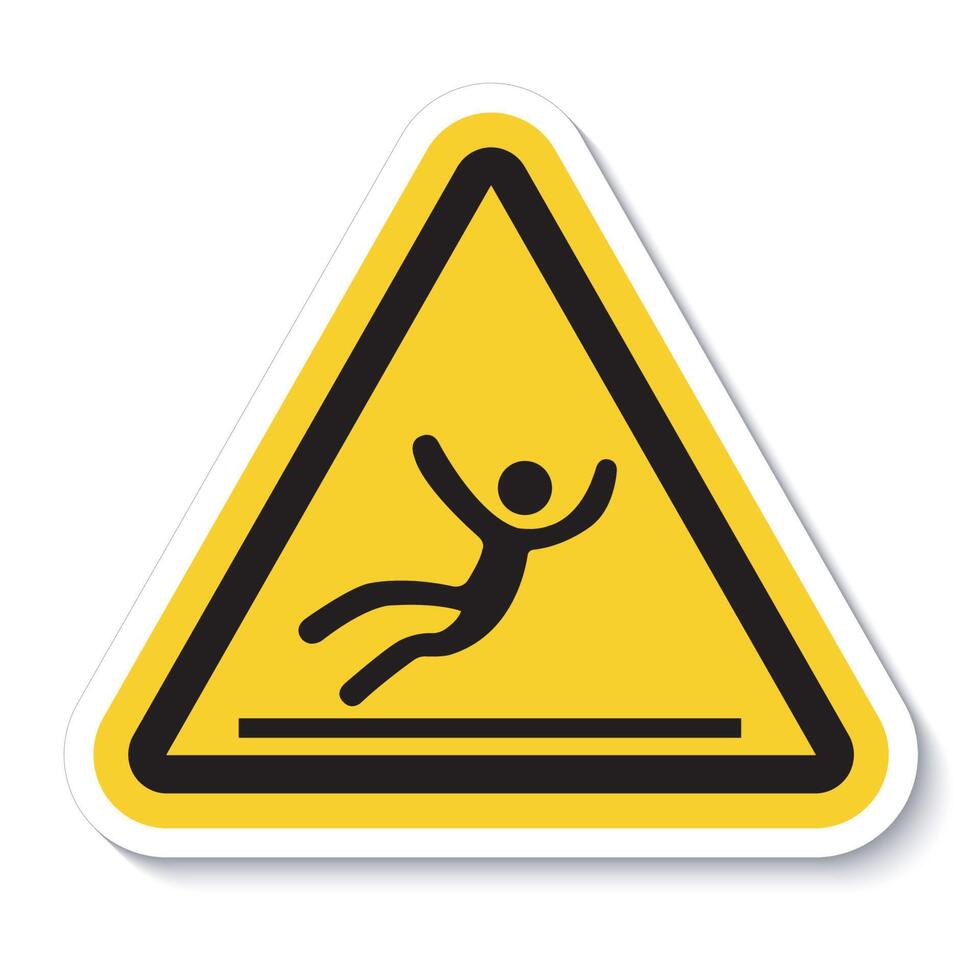 Beware Slippery Surface Symbol Isolate On White Background,Vector Illustration EPS.10 vector