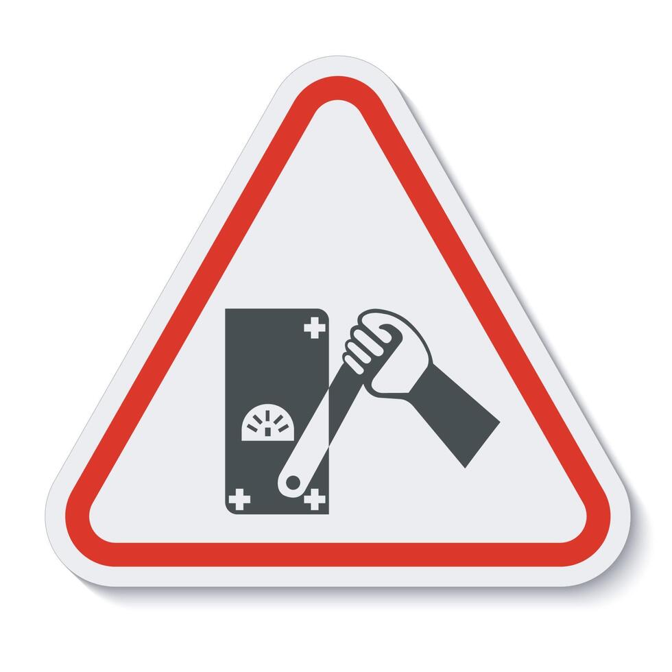 Do Not Touch Men Working Symbol Sign Isolate on White Background,Vector Illustration vector