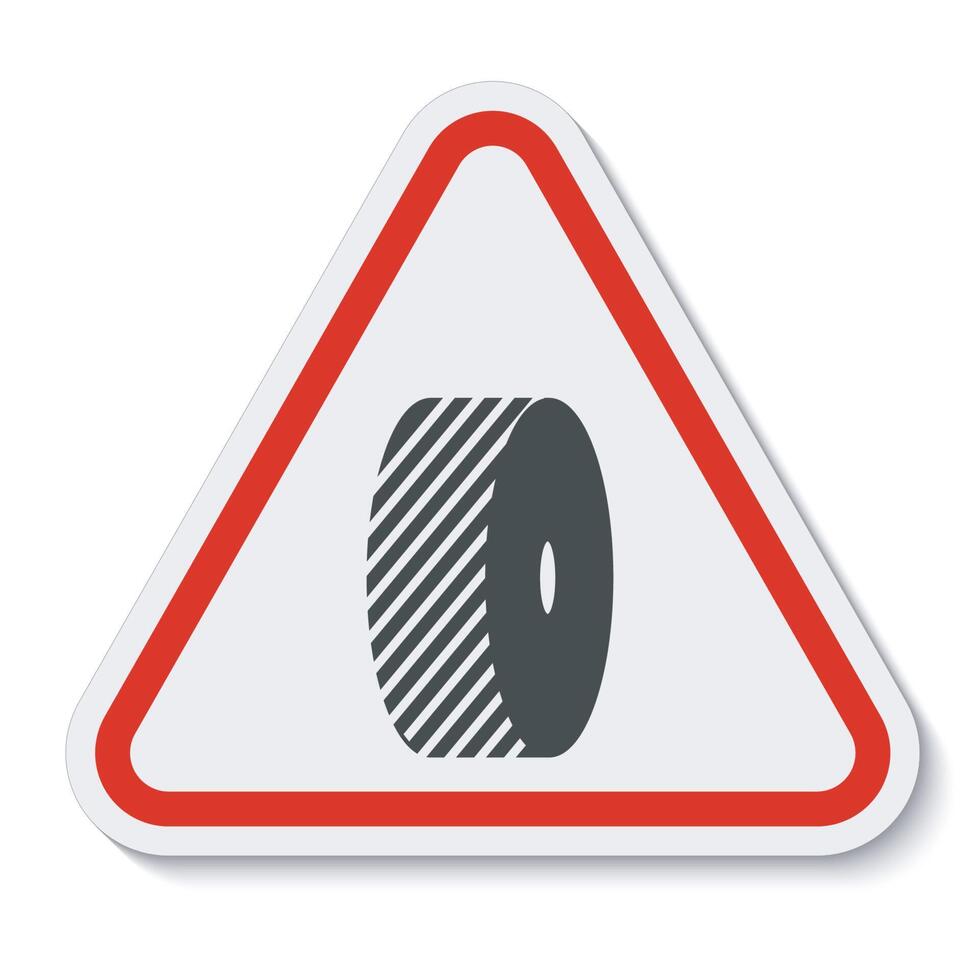 Do Not Change Grinding Wheels Symbol Sign On White Background vector