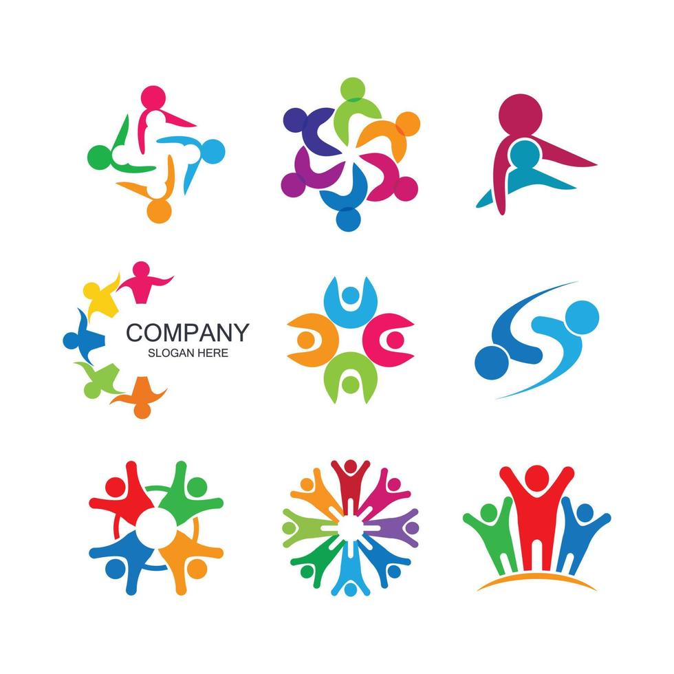 Community care logo images design 3553167 Vector Art at Vecteezy