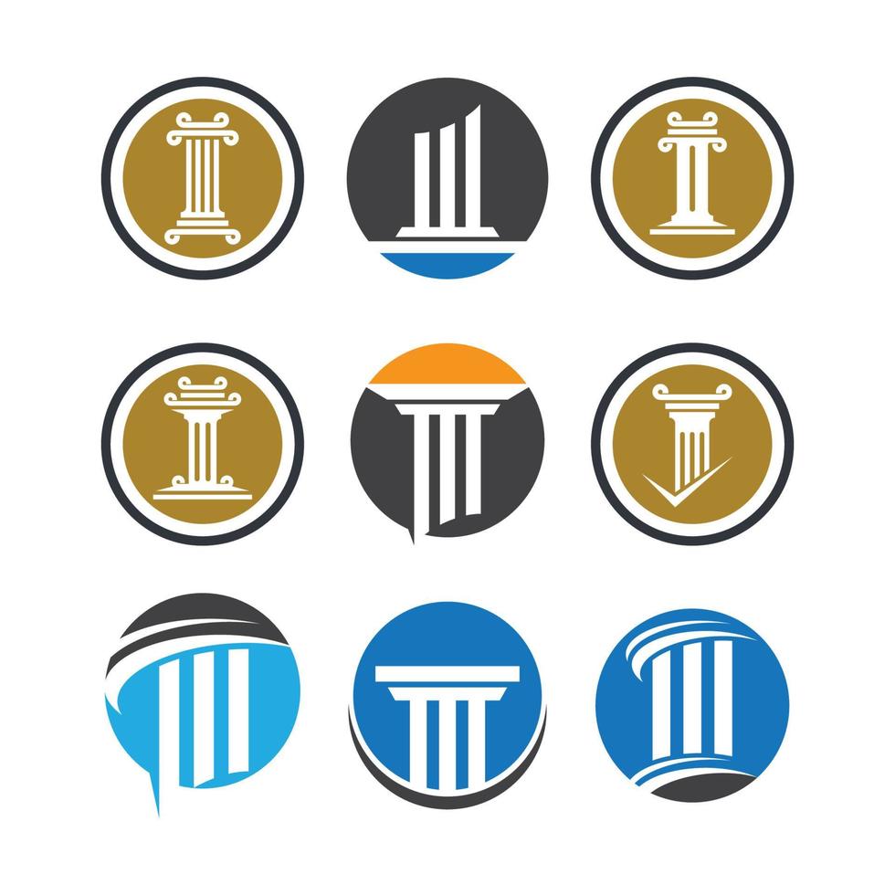 Pillar logo images vector