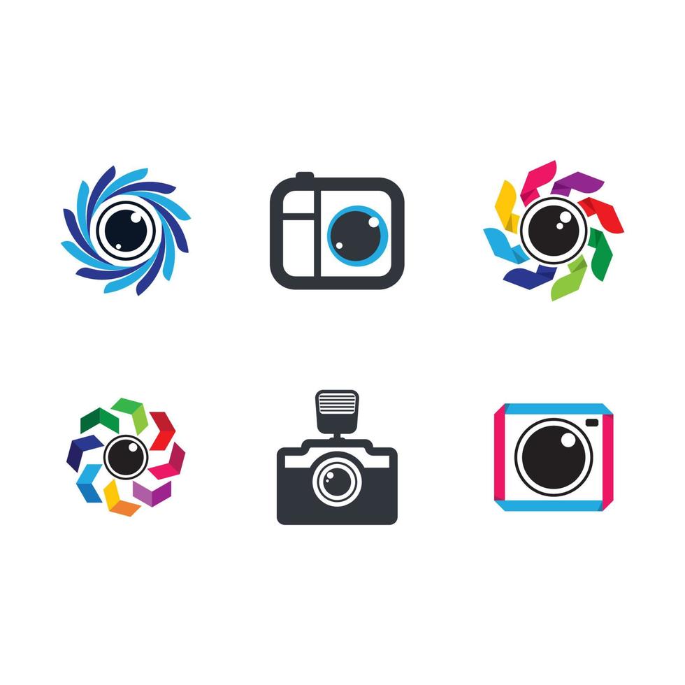 Camera logo images vector