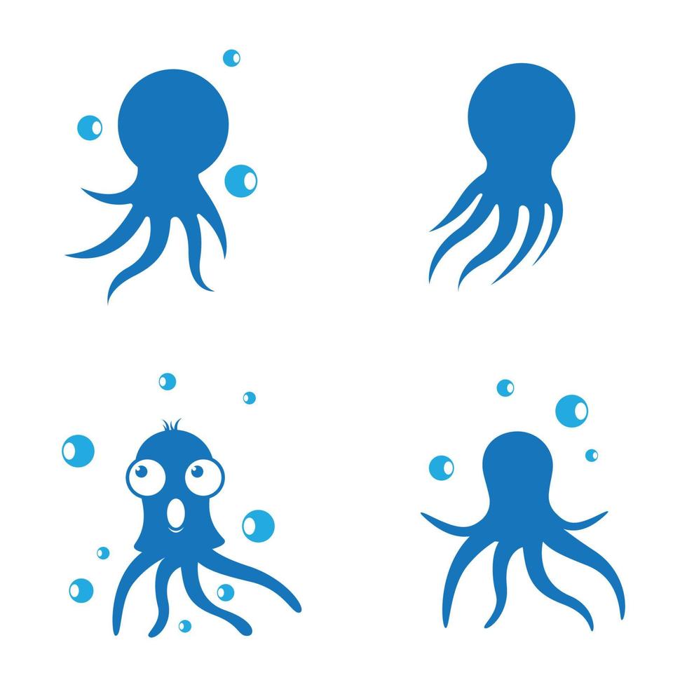 Ilustración de imágenes de logo de pulpo vector