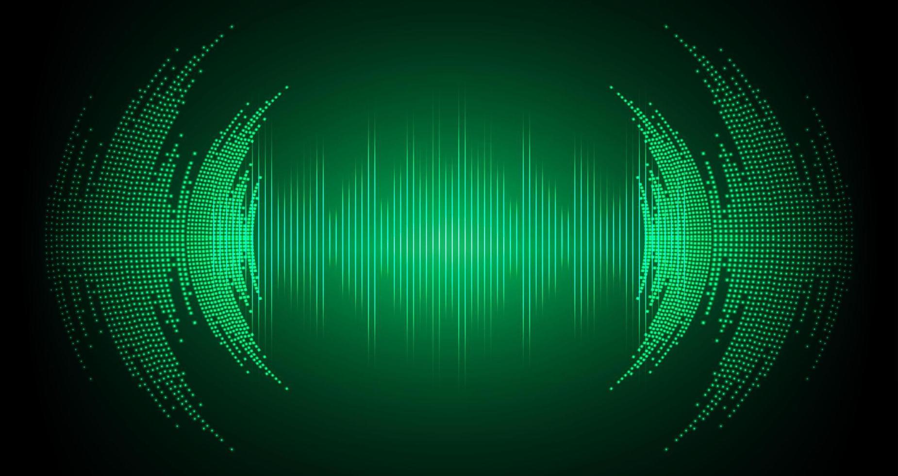 Sound waves oscillating dark light vector