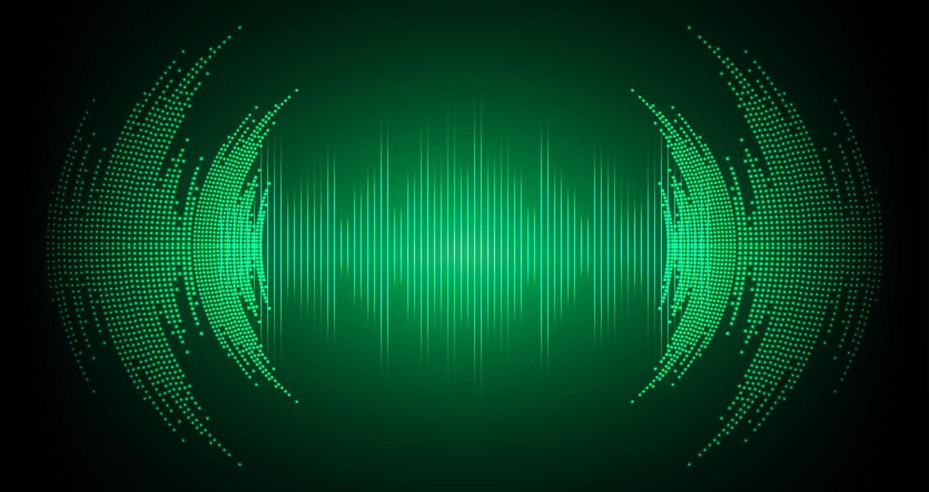 Sound waves oscillating dark light vector