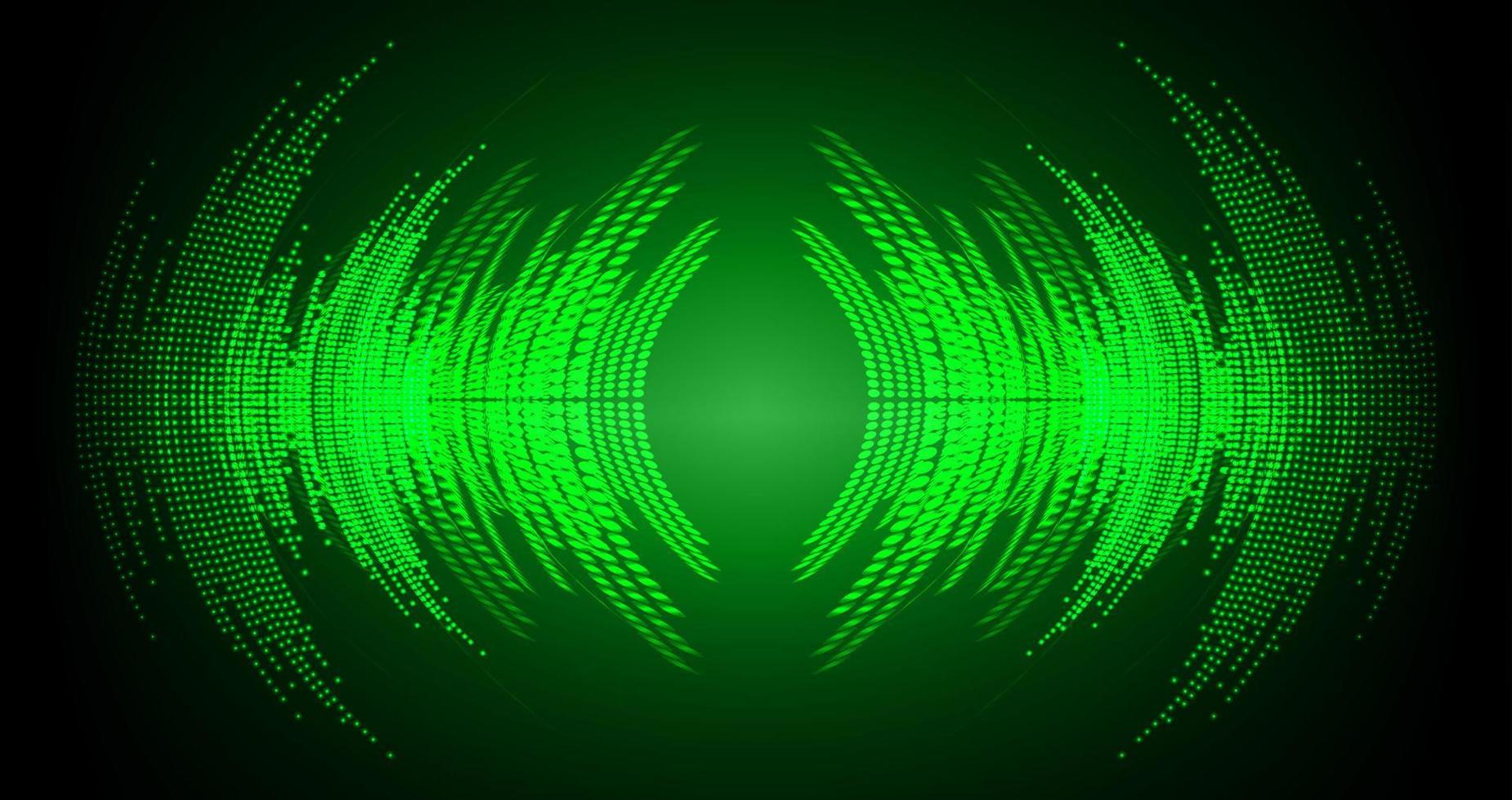 Sound waves oscillating dark light vector
