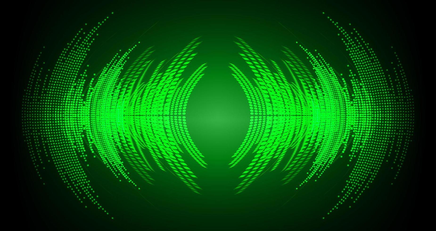 Sound waves oscillating dark light vector