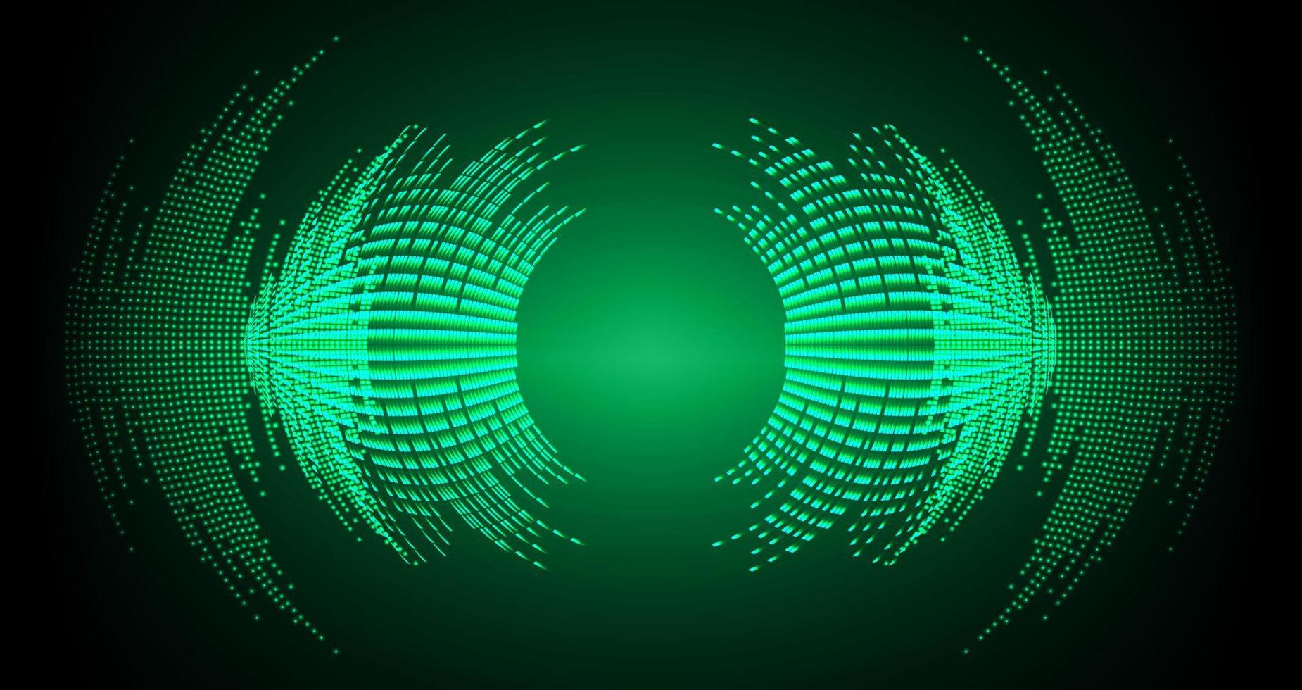 Sound waves oscillating dark light vector
