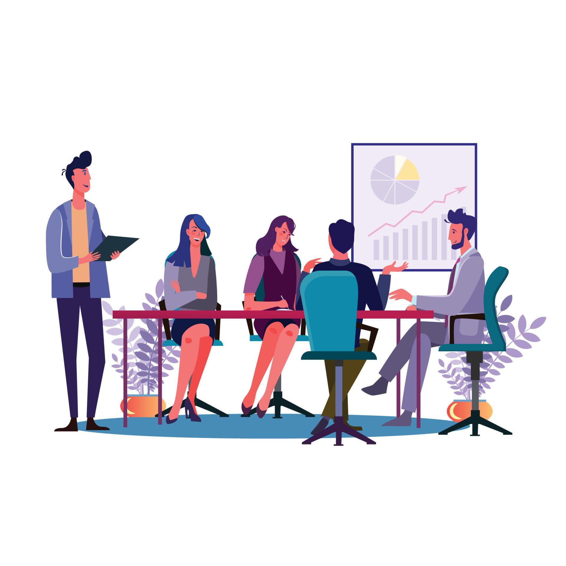 business people in flat style. Free Vector 3553442 Vector Art at Vecteezy
