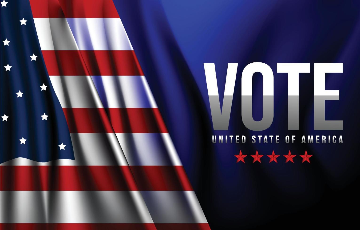 USA General Vote Background Concept vector