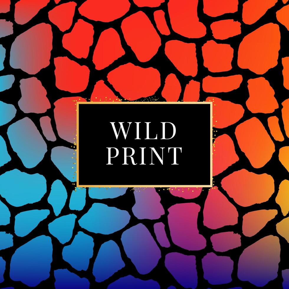 Zebra gradient giraffe dalmatian pattern, animal print wild fashion color vector