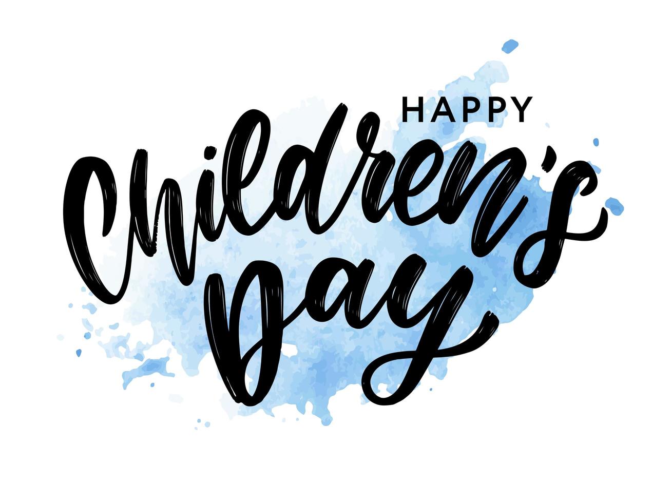 Children's day vector background. Happy Children's Day title. Happy Children's Day inscription.